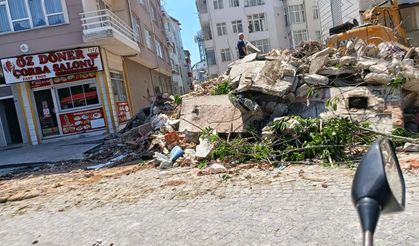 Sinop'ta yıkım çalışmasına tepki