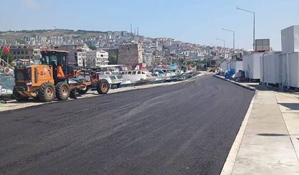 Sinop Mendirek'te asfalt çalışması yapıldı