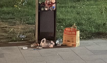 Sinop'a tatile gelen vatandaştan çöp tepkisi