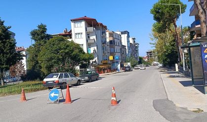 Okullar Caddesi’nde üst yapı çalışmaları