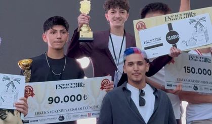 Sinoplu 14 yaşındaki genç kuaför Eskişehir’de birinci oldu