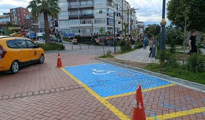 Sinop’ta motosiklet ve engelli araçları için park alanı oluşturuldu