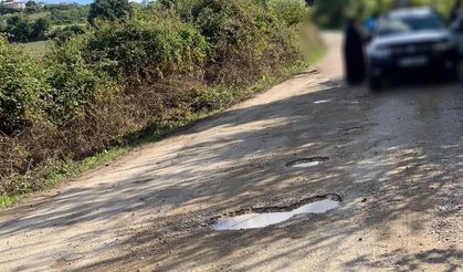 Sinop Korucuk Mahallesi sakinlerinden yol problemine tepki
