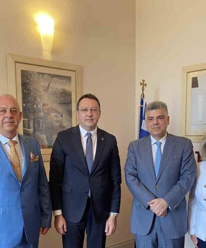 Marmaris Ticaret Odası yönetimi Yunanistan Başkonsolosu Kostas ile görüştü