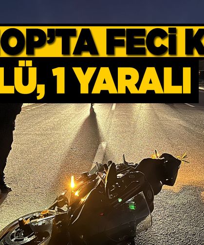 Motosikletin çarptığı yaya hayatını kaybetti