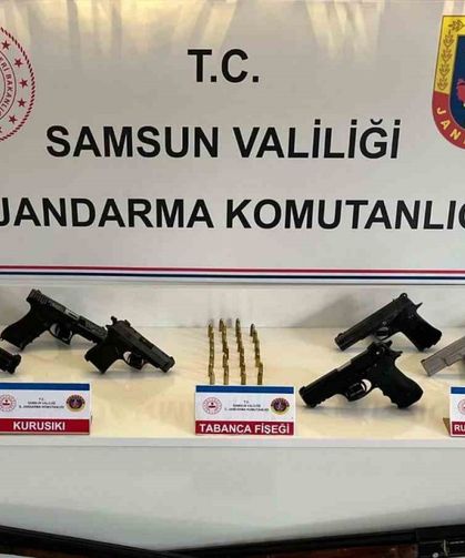 Samsun’da çok sayıda ruhsatsız silah yakalandı