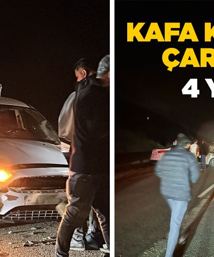 Sinop - Kastamonu yolunda kafa kafaya çarpışma