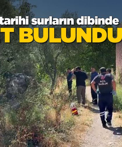 Tarihi surların dibinde erkek cesedi bulundu