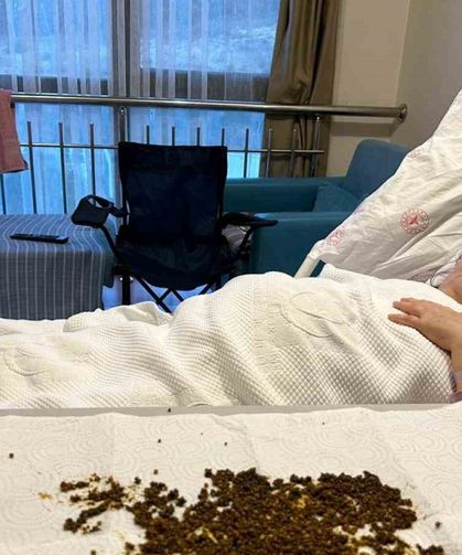 Karnından çıkan taşlar sayılamadı