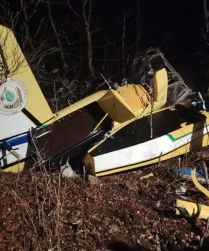 Türkiye’ye ait uçağın enkazına ulaşıldı