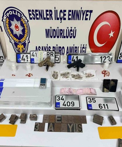Sahte plaka basılan adrese operasyon!