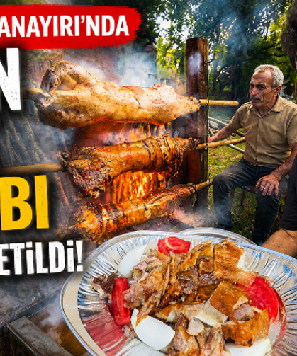 Bektaşağa Panayırı'nda 2 Ton Sırık Kebabı Tüketildi