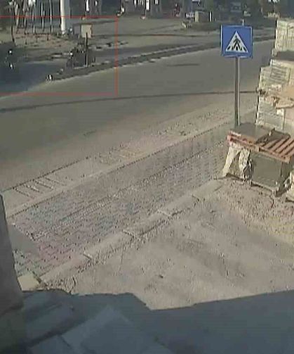 Feci motosiklet kazası kamerada