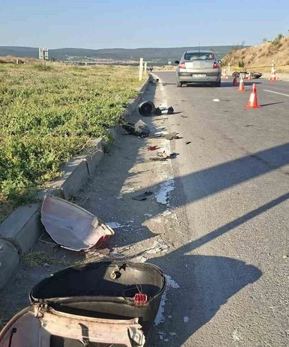 Otomobilin çarptığı elektrikli bisikletin sürücüsü öldü