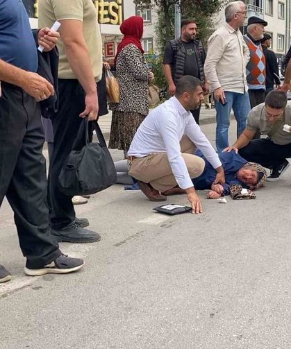 Otobüs yaşlı kadına çarptı