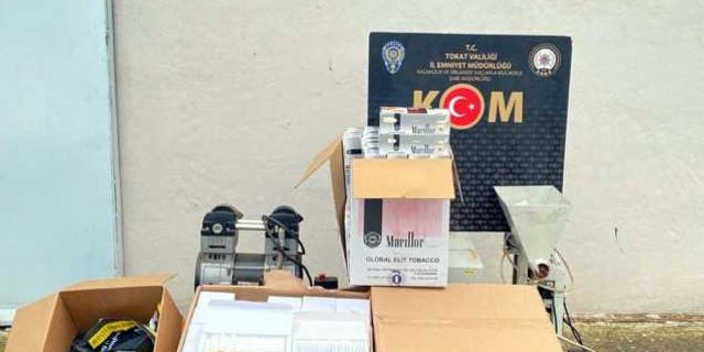 Tokat'ta tütün kaçakçılığı operasyonunda 2 zanlı yakalandı