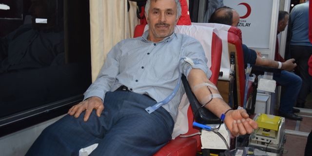 Soğukpınar beldesinde kan bağışı kampanyası düzenlendi