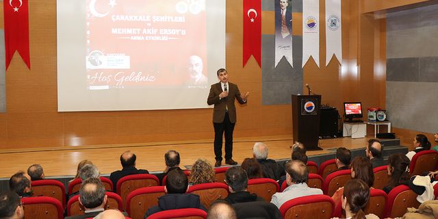 SNÜ’de Çanakkale Şehitleri ve Mehmet Akif Ersoy anıldı