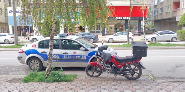 Samsun'da otomobille çarpışan motosikletin sürücüsü yaralandı