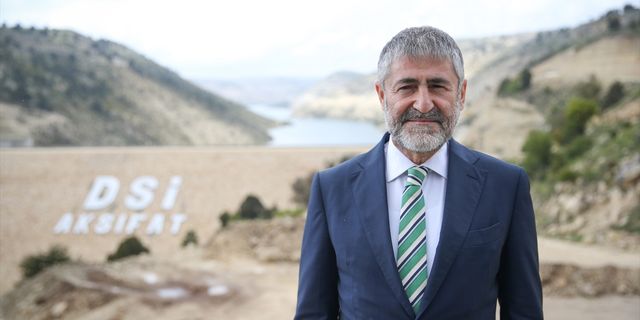 MERSİN - Hazine ve Maliye Bakanı Nureddin Nebati, Aksıfat Barajı'nda incelemelerde bulundu