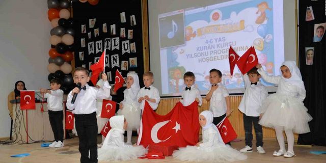 Türkeli’de 4-6 yaş Kur’an Kursu öğrencilerinden yıl sonu gösterisi