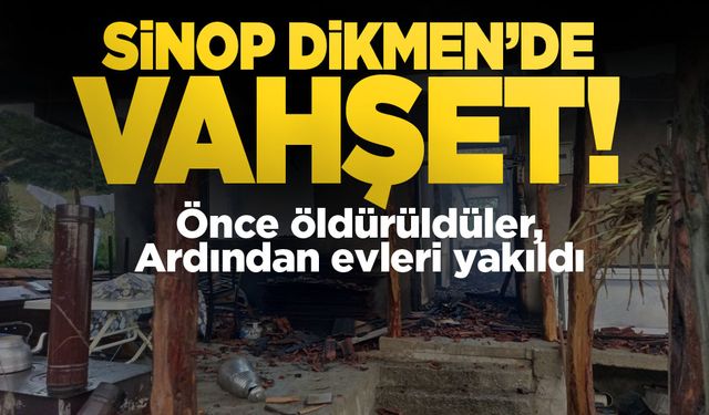 Önce öldürdüler sonra evi ateşe verdiler