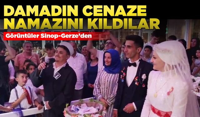 Damadın cenaze namazını kıldılar