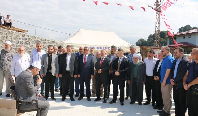 Of'ta cami temeli törenle atıldı