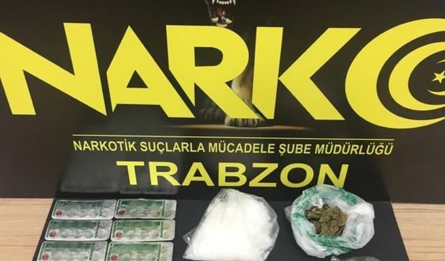 Trabzon'daki uyuşturucu operasyonunda 3 şüpheli yakalandı