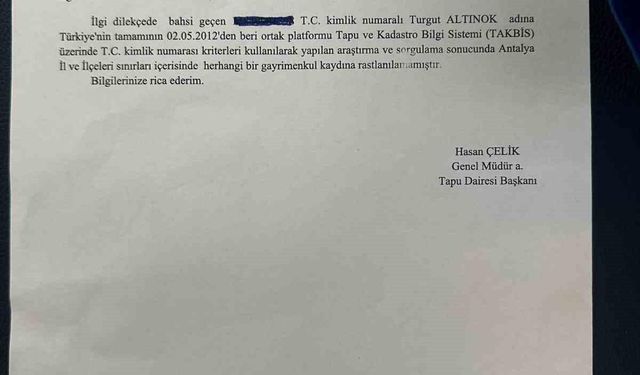 Turgut Altınok’tan Antalya’daki konut iddialarına yanıt