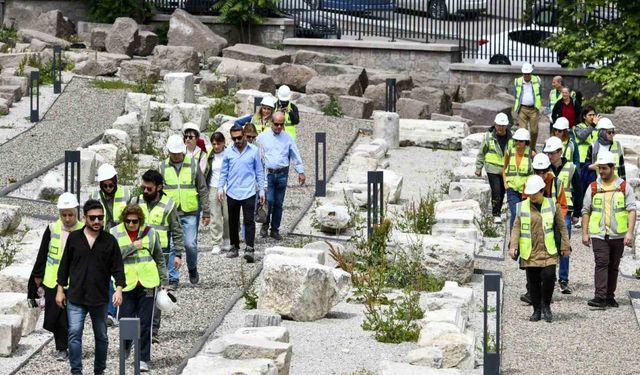 Ankara Büyükşehir Belediyesinin ‘Miras Şantiye Gezileri’ devam ediyor