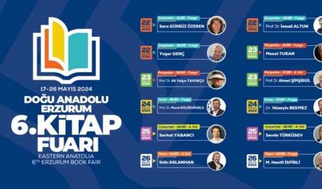 Erzurum Kitap Fuarı 17 Mayıs’ta açılıyor