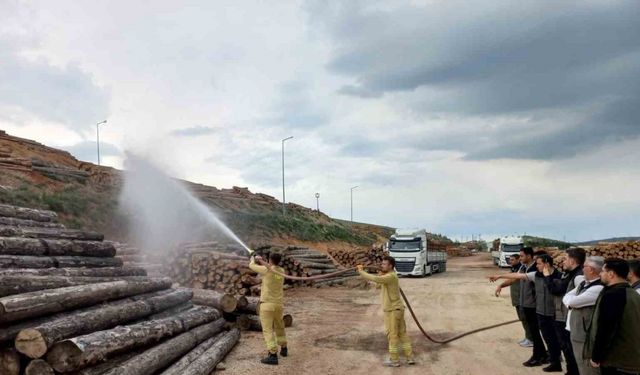 İşletme Müdürlüğü personeline yangın işbaşı eğitimi verildi