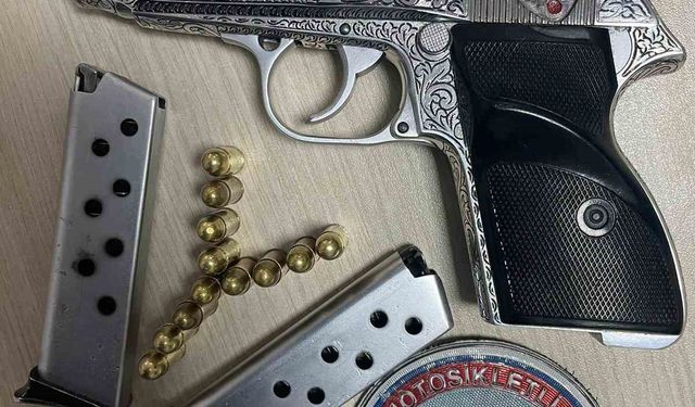 Kastamonu’da ruhsatsız tabanca ile yakalanan şahıs gözaltına alındı