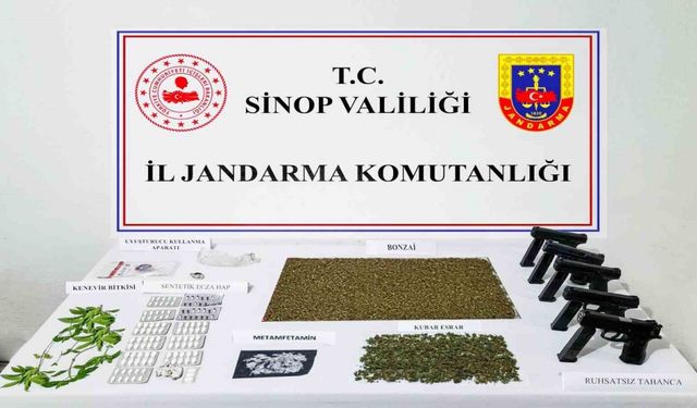 Sinop merkezli uyuşturucu operasyonu: 19 gözaltı