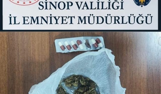 Sinop’ta şüpheli 3 kişiden uyuşturucu çıktı