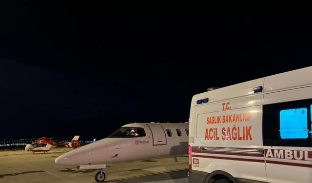 Van’da 6 yaşındaki çocuk hasta için ambulans uçak havalandı