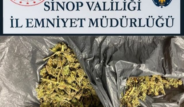 Sinop'taki bir iş yerinde uyuşturucu ele geçirildi