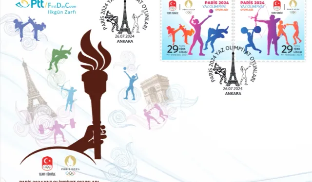 PTT'den 'Paris 2024 Yaz Olimpiyat Oyunları'na özel pul ve zarf