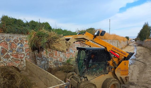 Germencik Belediyesi’nden ‘taşkın önleme’ temizliği