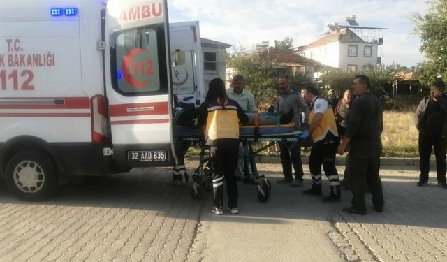 Isparta’da otomobille motosiklet çarpıştı: 1 ağır yaralı