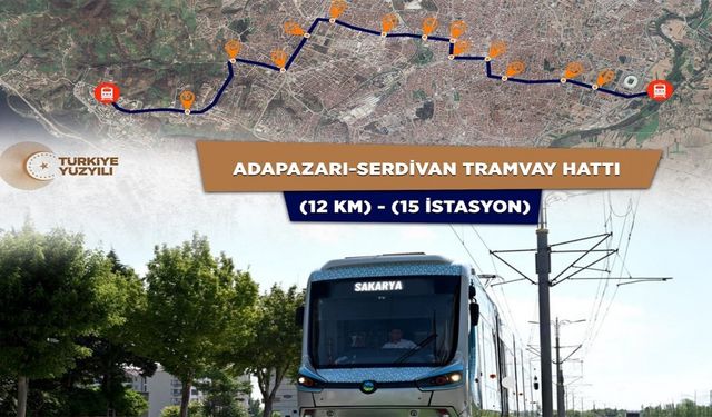 Sakarya’da raylı sistemin ilk etabı için proje başlıyor