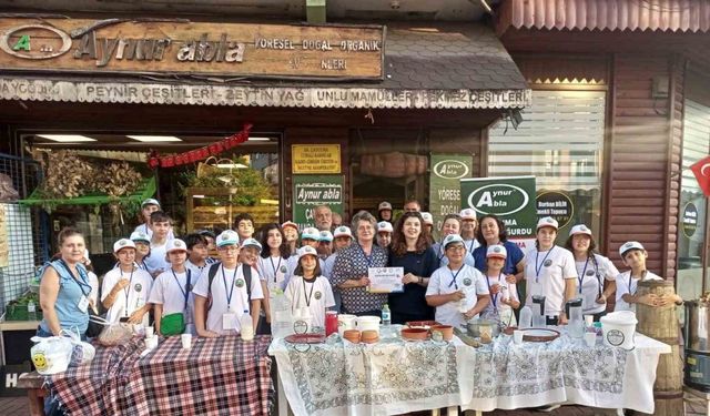 TÜBİTAK projesi  kapsamında Çaycuma’da öğrenciler manda yoğurdunu tattılar