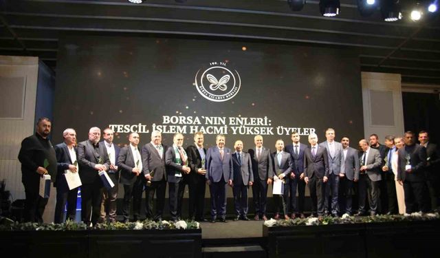 Bursa Ticaret Borsası 100. yıl ödül töreni düzenledi