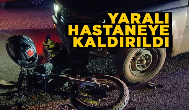 Sinop’ta motosiklet ile kamyonet çarpıştı