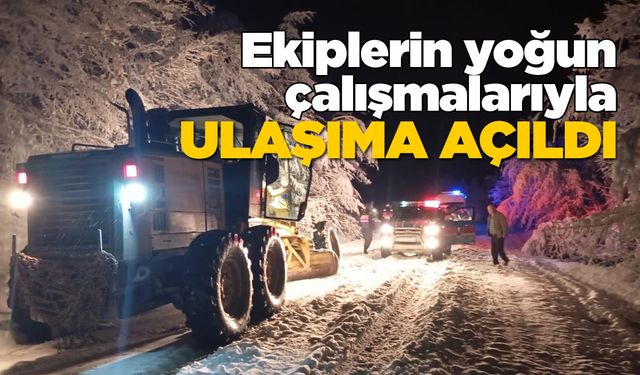 Sinop’ta kapalı köy yolu kalmadı