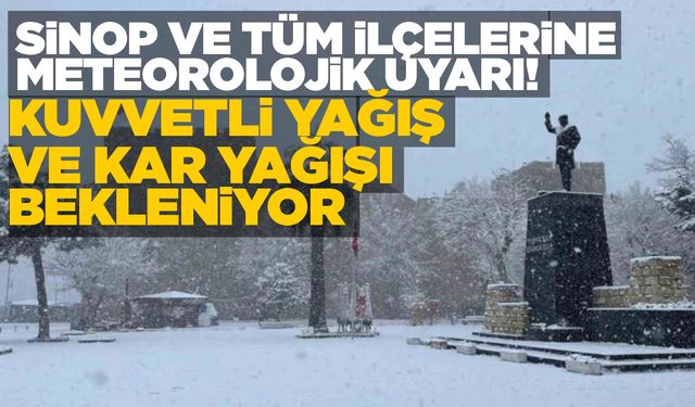 Meteorolojiden sarı kodlu uyarı