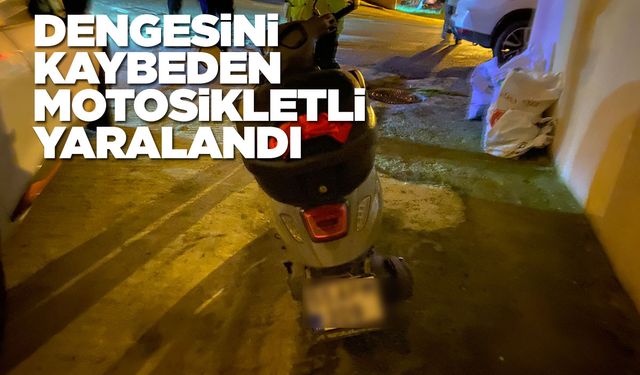 Sinop’ta çukura giren motosikletli yaralandı