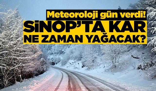 Sinop’ta kar bekleniyor