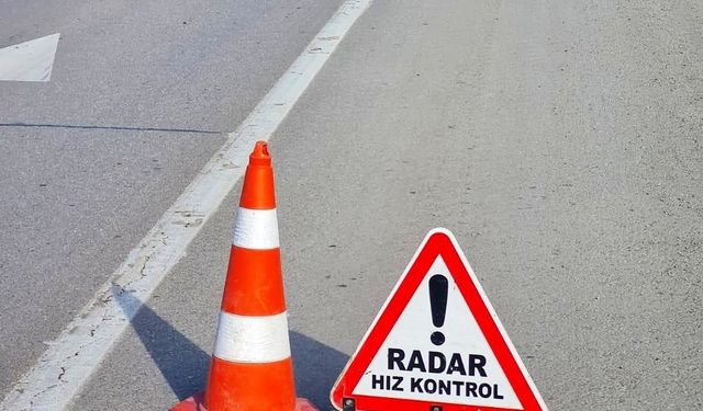 Radarla trafik denetimleri artırıldı